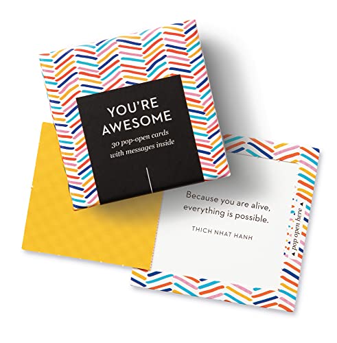 ThoughtFulls Pop Open kartki od Compendium: You're Awesome- 30 kart typu Pop-Open, każda z inną, inspirującą wiadomością wewnątrz