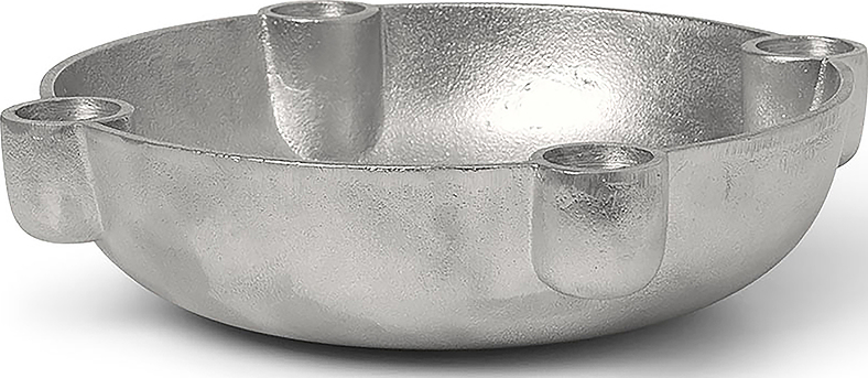 Świecznik patera Ferm Living 20 cm aluminium