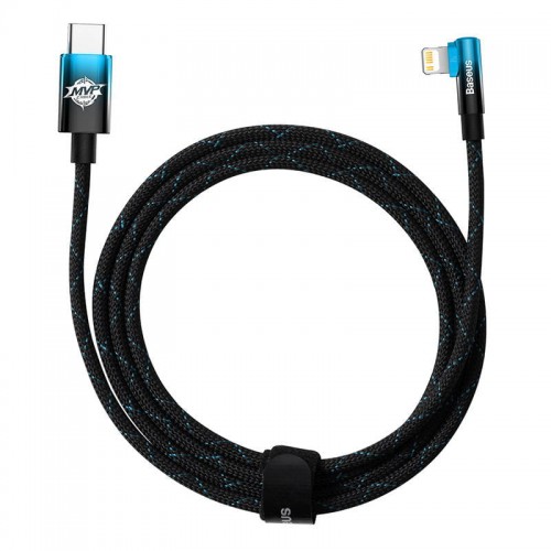 Kabel USB-C do Lightning Baseus MVP 20W 2m (czarno-niebieski)