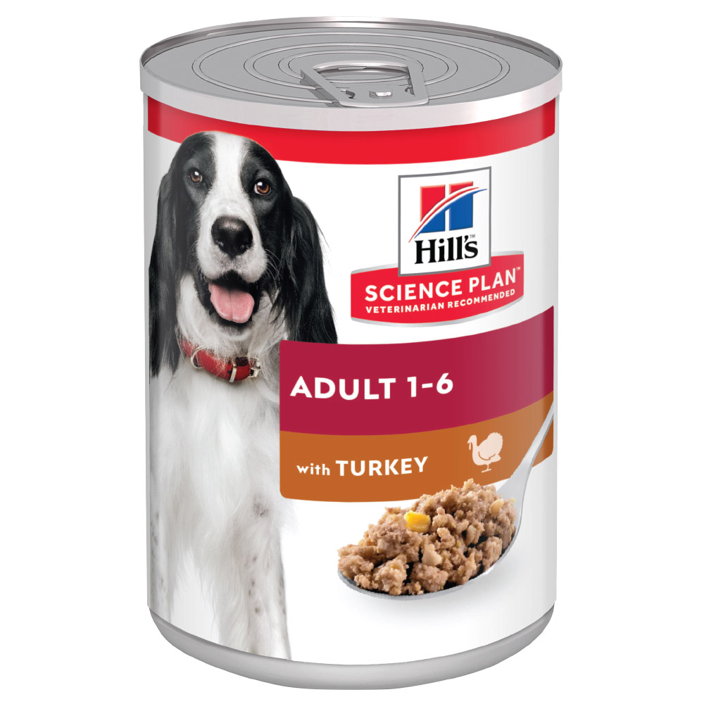 25% taniej! Hill's Science Plan, 24 x 370 g / 363 g - Adult, Indyk, 24 x 370g