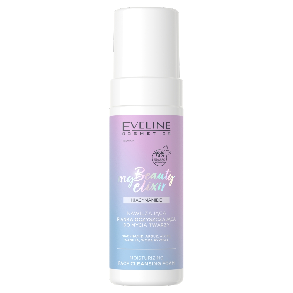 Eveline Cosmetics My Beauty Elixir, Nawilżająca pianka oczyszczająca do mycia twarzy, 150ml