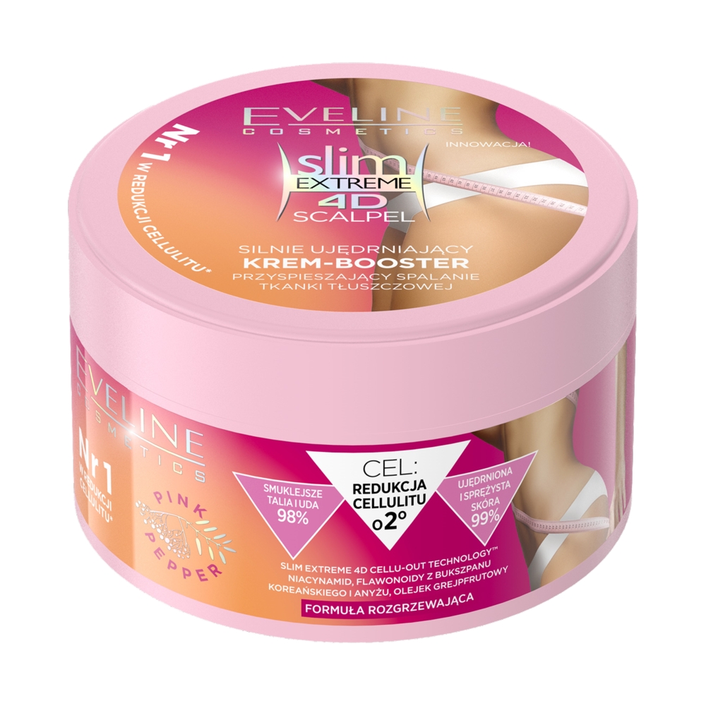 Eveline Cosmetics Slim Extreme 4D Scalpel, Silnie ujędrniająca krem-booster spalający tkankę, 200ml