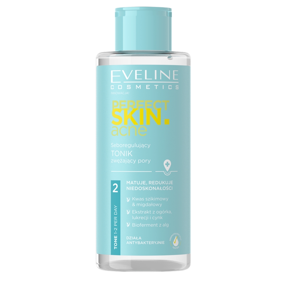 Eveline Cosmetics Perfect Skin.acne Seboregulujący tonik zwężający pory 150.0 ml