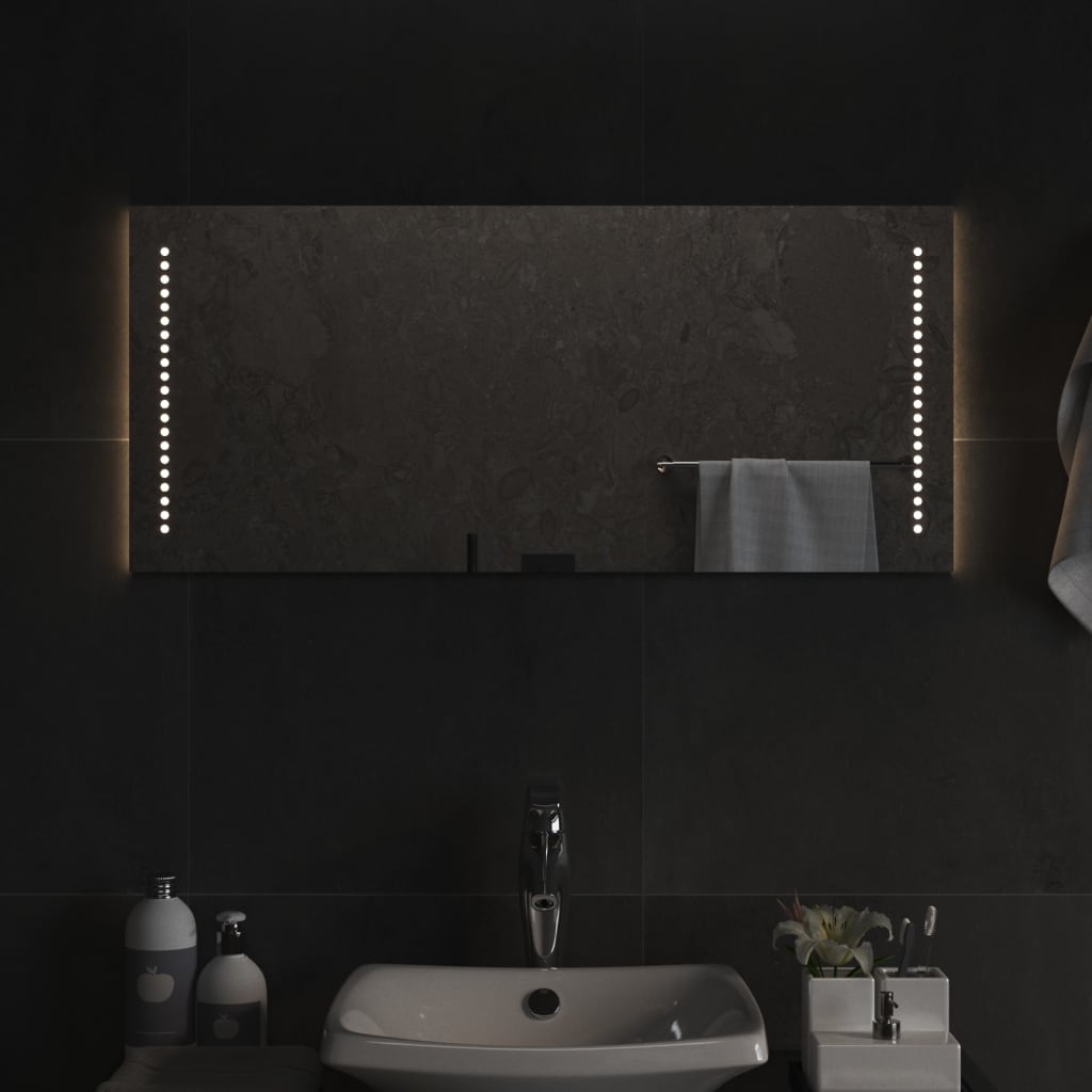 vidaXL Lustro łazienkowe z LED, 40x90 cm