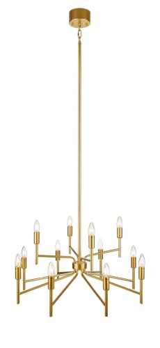 Markslojd lampa wisząca Regent 12L 12xE14 złota 108106