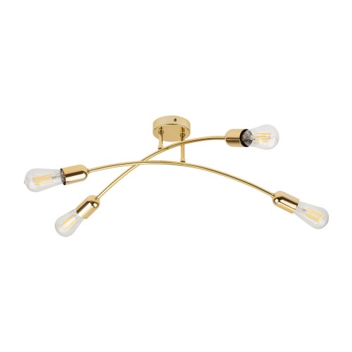 Helix lampa sufitowa 4-punktowa złota 4688