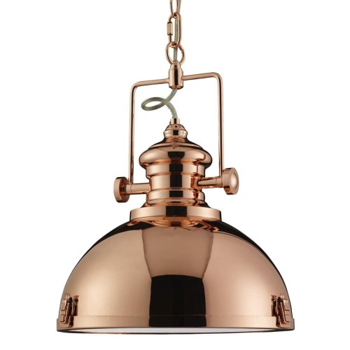 Searchlight Lampa wisząca Metal industrialna kolor miedzi