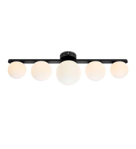 Markslojd Lampa sufitowa PURO Black/Opal IP44 108348 108348