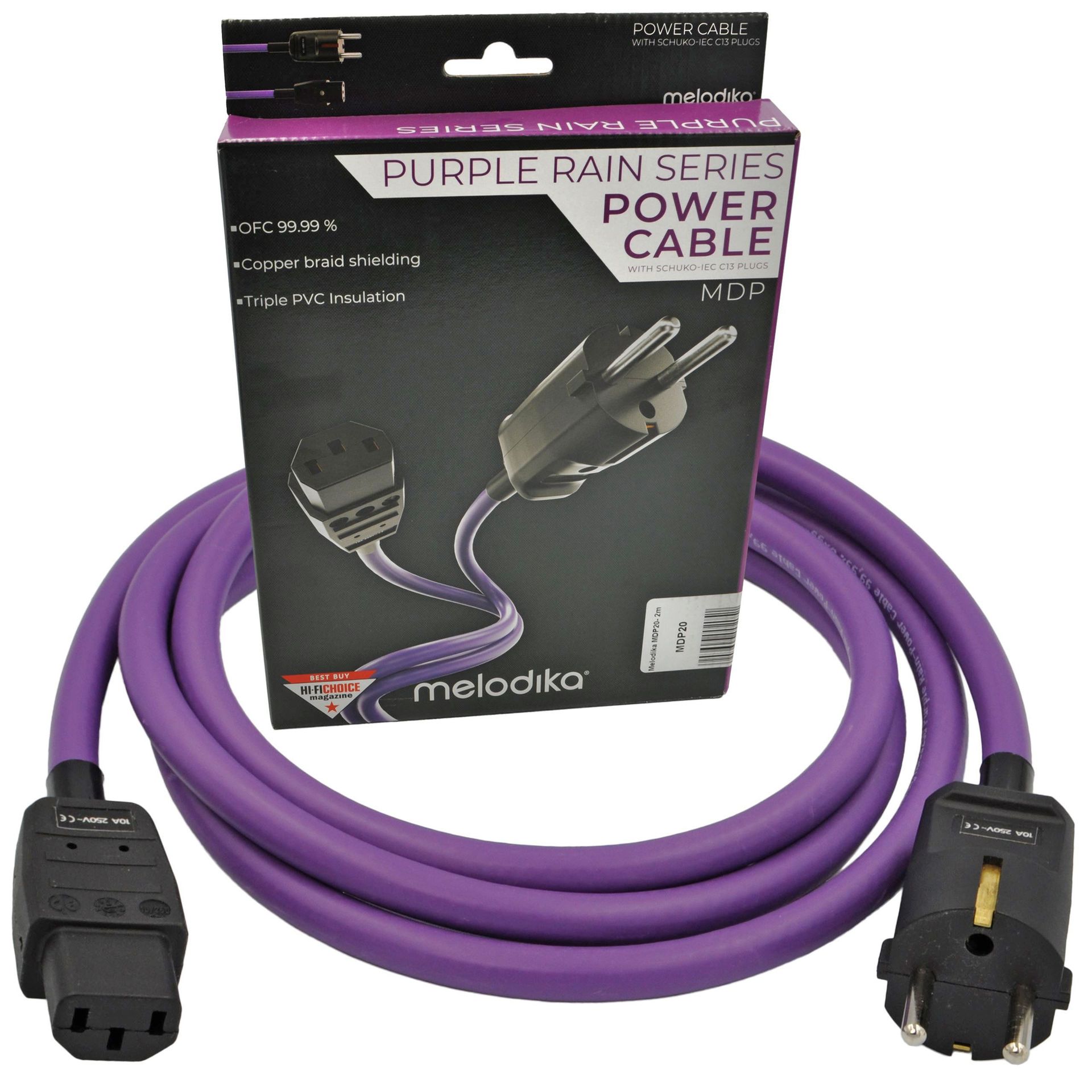 Melodika MDP07 Kabel zasilający z uziemieniem 0.75m Schuko-IEC C13 0,75m ✦ SALON ✦ ZAPYTAJ O RABAT ✦ RATY 30x0%