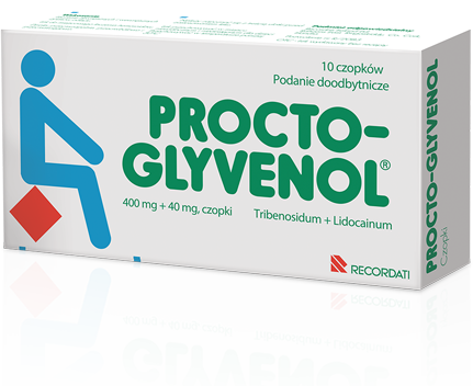 RECORDATI POLSKA sp. z o.o PROCTO-GLYVENOL czopki 10 sztuk