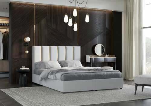 Łóżko Quaddro Vertical Gold kontynentalne