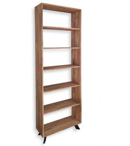 Regał stojący dębowy TOLEDO na segregatory i książki LOFT P6
