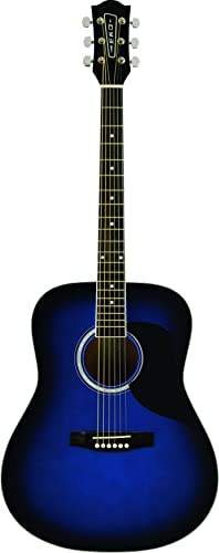 Eko GUITARS - RANGER 6 BLUE SUNBURST, Gitara Akustyczna serii Ranger, Niebieski Kolor Sunburst