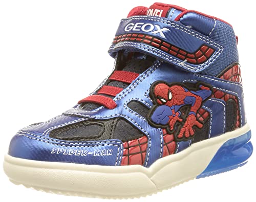 Geox Chłopięce sneakersy J Grayjay Boy C, Navy Royal, 29 EU