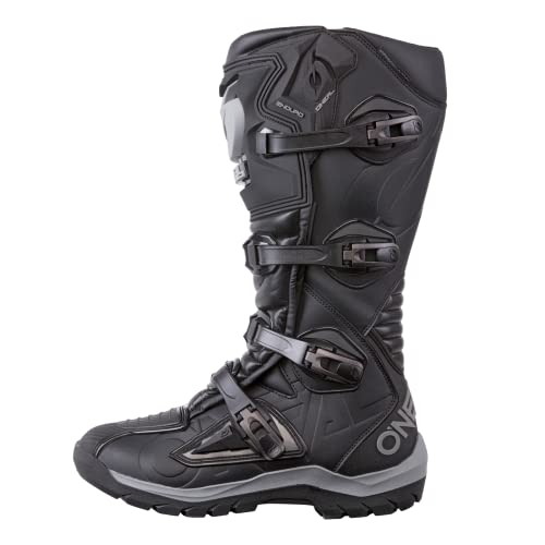 O'NEAL | Buty motocrossowe | Enduro Motocyklowe | Ochrona stopy i strefy zmian, ochrona przed ciepłem z mikrofibry, perforowana podszewka dla lepszej wentylacji | Buty RMX Enduro | Czarne | Size 44