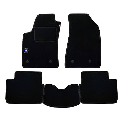 Zestaw Maty wykonane dla RENAULT MEGANE SCENIC rok od 2000 do 2003 roku w wysokiej jakości dywan z CZARNYM biciem +Logo