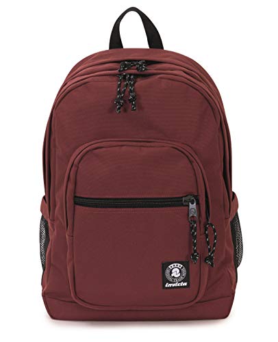 Siedem -, Plecak Jelek Plain Invicta Bordeaux Eco Material Podwójna komora Unisex Dorosły, Czerwony (Red), XXL, Czerwony, XXL, amerykański