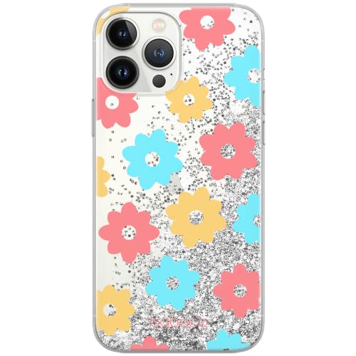 ERT GROUP etui na telefon Apple Iphone XS Max, case oryginalny i oficjalnie licencjonowany przez Babaco, wzór Flowers 011, optymalnie dopasowane, z efektem płynnego brokatu