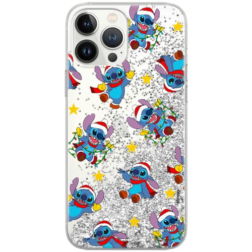 ERT GROUP etui na telefon Apple Iphone XS Max, case oryginalny i oficjalnie licencjonowany przez Disney, wzór Stitch 009, optymalnie dopasowane, z efektem płynnego brokatu