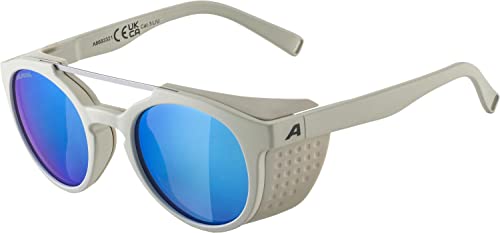 ALPINA Unisex - Dorośli, GLACE Okulary przeciwsłoneczne, cool-grey matt/iceblue, One Size