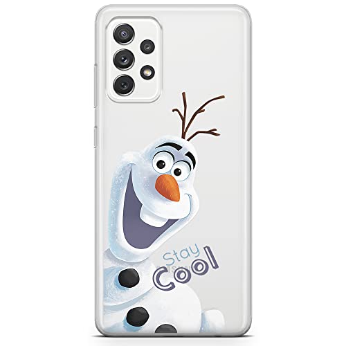 ERT GROUP etui na telefon Samsung A73 5G, case oryginalny i oficjalnie licencjonowany przez Disney, wzór Olaf 001, optymalnie dopasowane, plecki z TPU częściowo przeźroczyste