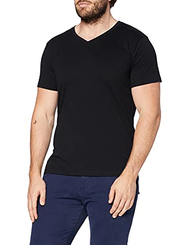 Build Your Brand Męski T-shirt Light Tee V-Neck, górna część z dekoltem w serek dla mężczyzn dostępna w wielu kolorach, rozmiary S - 5XL