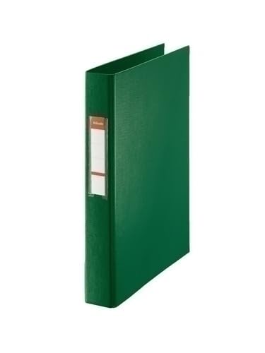 ESSELTE 64305 - Plastikowy portfel z kółkami wyłożony kartą na karty 4 pierścienie Ø 25 mm Folio kolor zielony