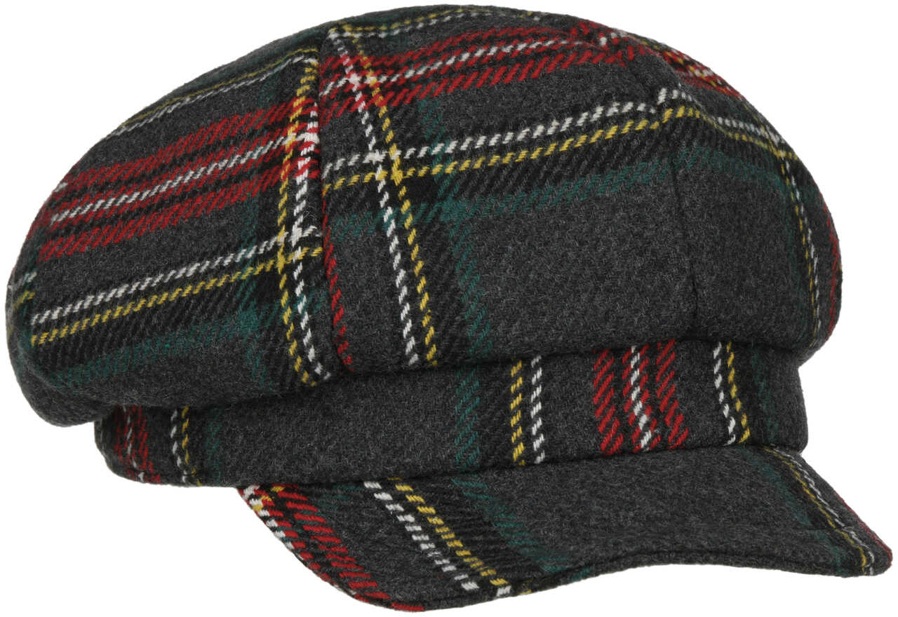 Czapka Kaszkiet Plaidy by Lipodo, szary, M (57-58 cm)