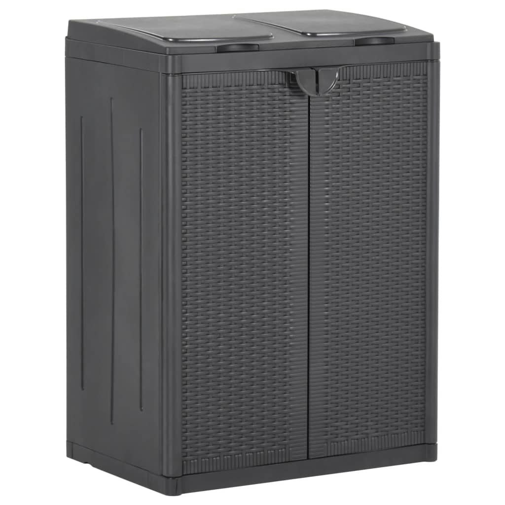 FENIKS vidaXL 2 drzwiczek czarny 65x45x88 cm PP 151224