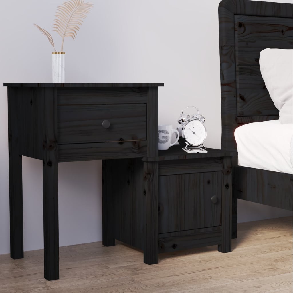 Lumarko Szafka nocna, 79,5x38x65,5 cm, lite drewno sosnowe