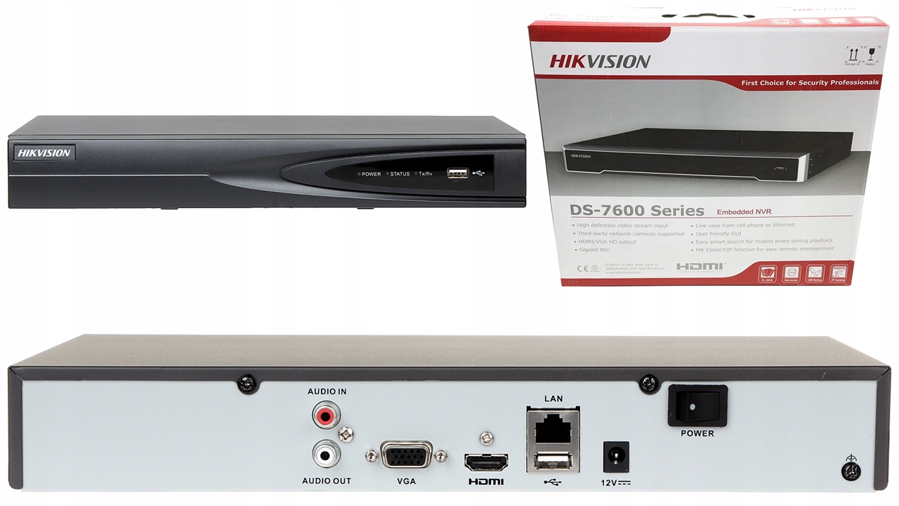 HIKVISION NVR DS 7608NI K1 W (SE-MS9BN-B)
