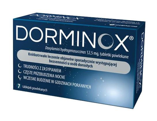 Polpharma DORMINOX 12,5 mg, 7 tabl. powlekanych - lek bez recepty