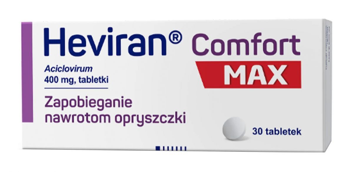 POLPHARMA Heviran Comfort MAX 400 mg x 30 tabl