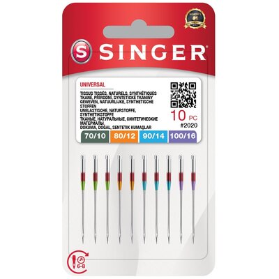 Singer Igła N2020 -10/70-12/80-14/90-16/100 blister 10 szt
