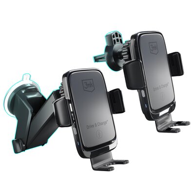 3MK Uchwyt automatyczny Drive&Charge na szybę i kokpit 15W