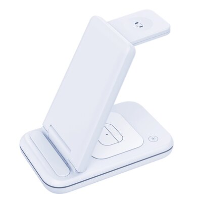 3mk Hyper Wireless Charger 3w1 15W biała