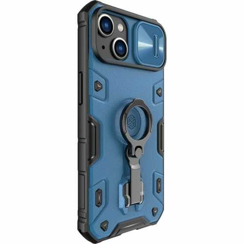 Nillkin Etui z ochroną aparatu CamShield Armor Pro Magnetic do iPhone 14 Plus niebieskie
