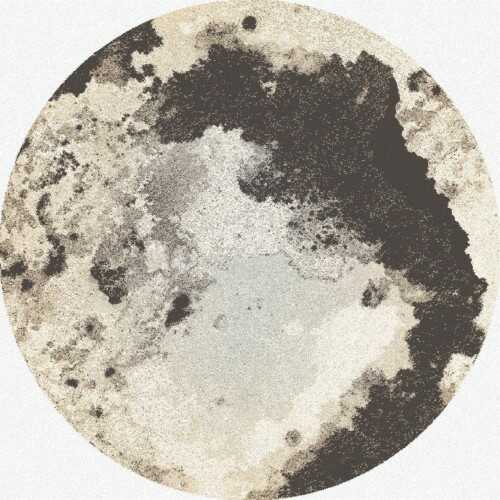 Dywan polski Agnella Tempo Natural MOON grafit koło wełna