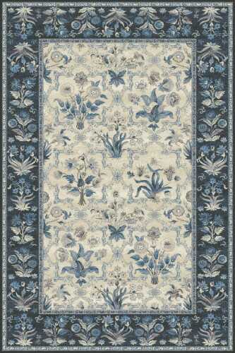 Dywan Agnella Isfahan OLANDIA niebieski wełna