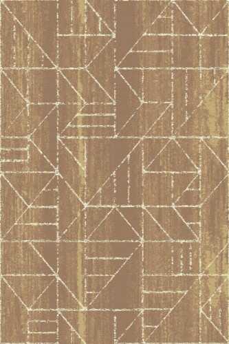 Dywan polski Agnella Tempo KRATS ciemny złoty wełna