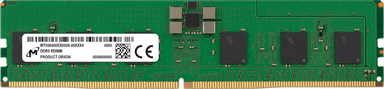 Pamięć RAM 1x 16GB Micron ECC REGISTERED DDR5 1Rx8 4800MHz PC5-38400 RDIMM | MTC10F1084S1RC48BA1R