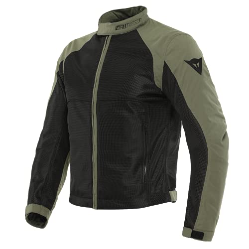 DAINESE Sevilla Air Tex Jacket, Letnia kurtka motocyklowa, Mężczyzna, Czarny/Grape-Leaf, 56