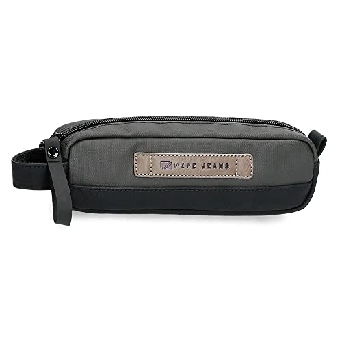 Pepe Jeans Truxton piórnik, szary, 19 x 5 x 3,5 cm, bawełna, poliester i poliuretan, wielokolorowy (wielokolorowy), única, etui, różnokolorowy (różnokolorowy), única, etui