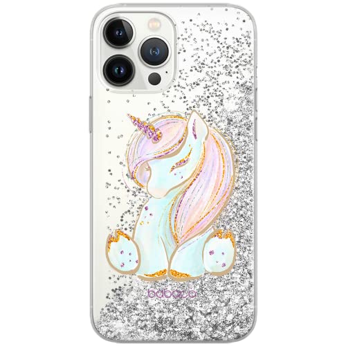 ERT GROUP etui na telefon Apple Iphone XS Max, case oryginalny i oficjalnie licencjonowany przez Babaco, wzór Unicorn 002, optymalnie dopasowane, z efektem płynnego brokatu