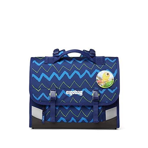 ergobag Clic School Backpack Pojedynczy Plecak, Młodzież Unisex, Soccer FanBear (Niebieski), Jeden Rozmiar