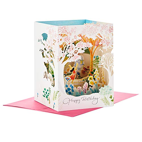 Hallmark 'Paper Wonder' wyświetlana kartka urodzinowa pop-up dla kobiet (piękny dzień)