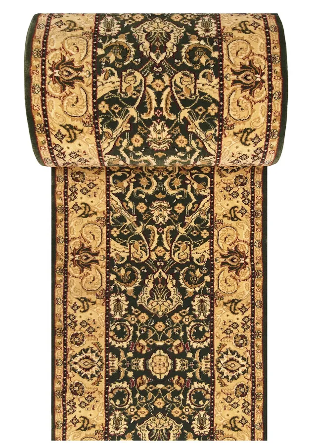 Zielony klasyczny chodnik na metry Z4-K04