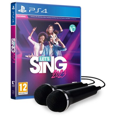 Let's Sing 2023 PL + 2 MIKROFONY GRA PS4