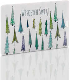 Pendrive karta kredytowa świąteczny las (2 GB)