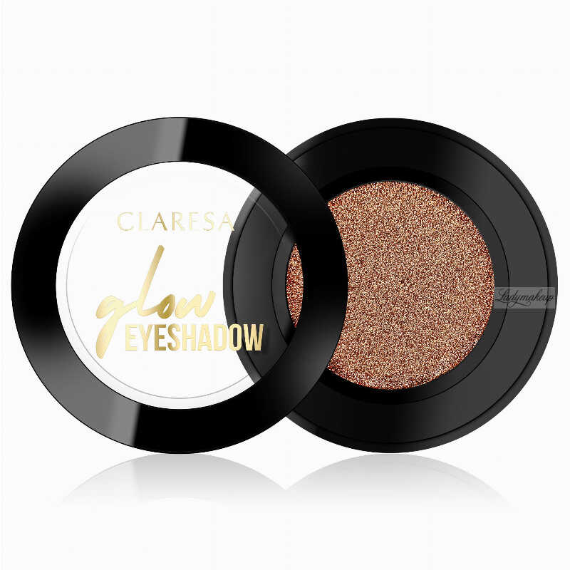 CLARESA - GLOW - EYESHADOW - Perłowy cień do powiek - 14 - COPPER ROSE